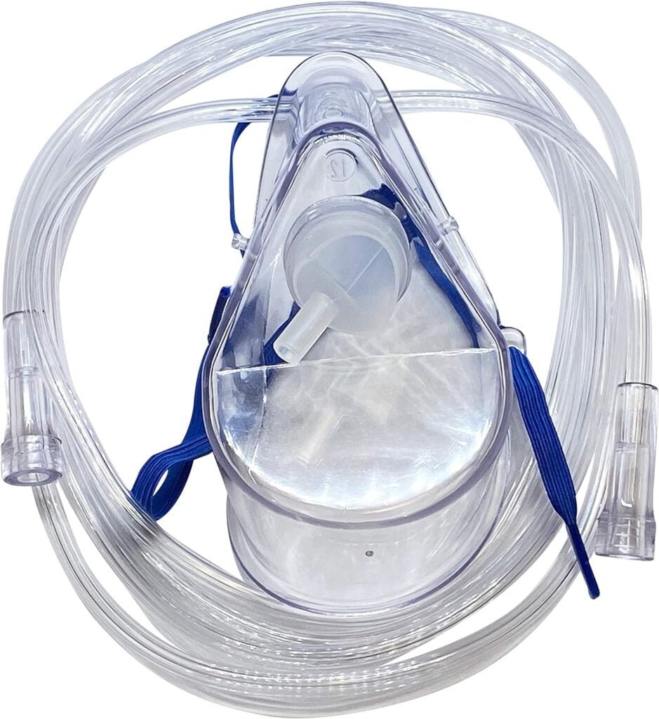1-pack-westmed-0370-medium-concentration-oxygen-mask-adult-w7-kink-resistant-tubing