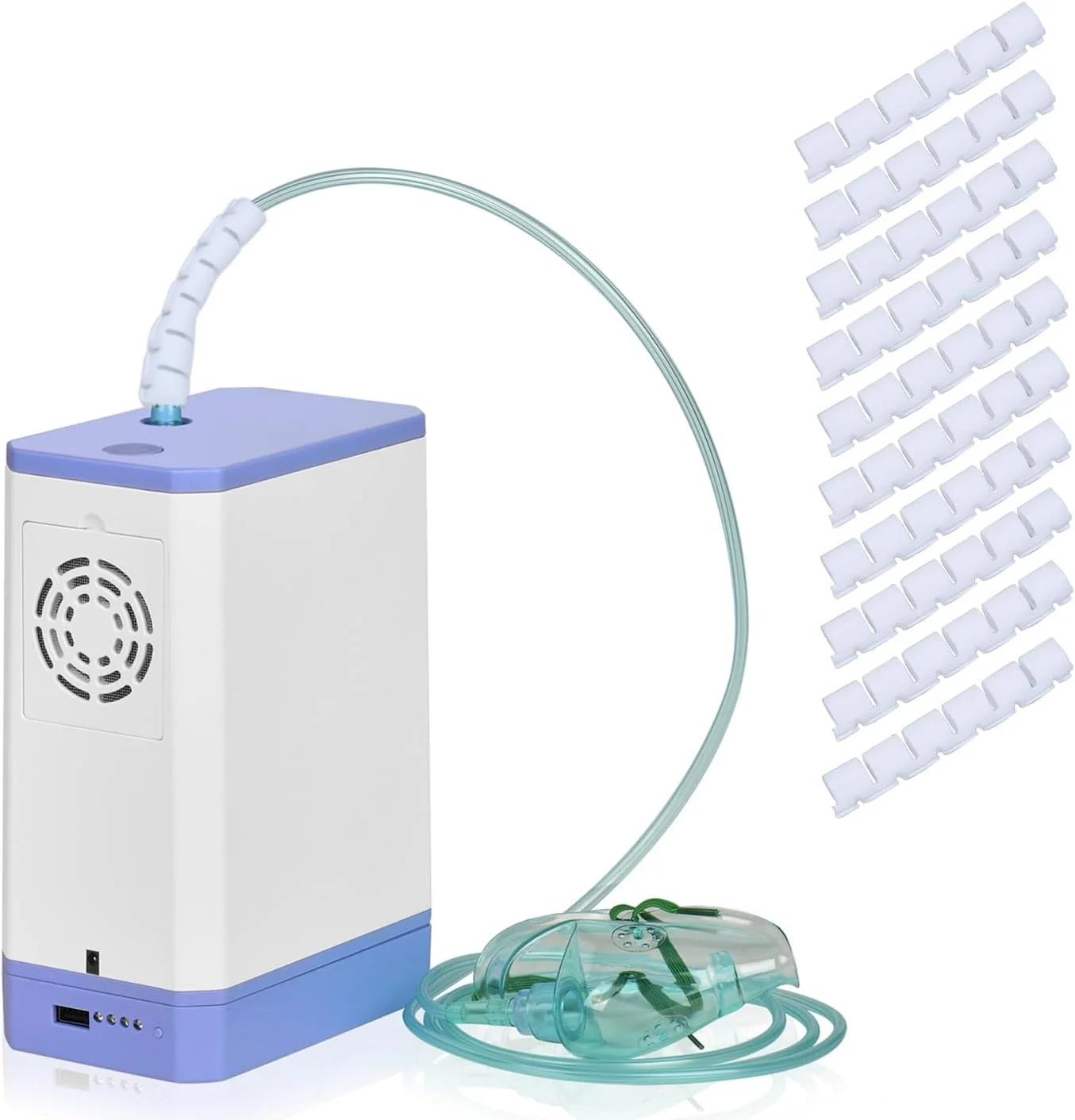 10 pack oxygen tubing support crimp straightener for portable oxygen concentrator oxygen hose oxygen tubes nasal cannula