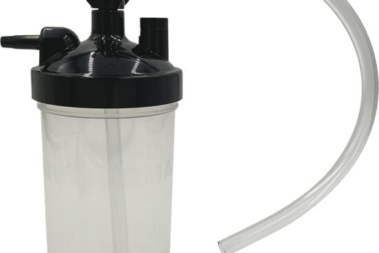 1pk oxygen humidifier bottle 350ml wpressure relief valve 12 adapter tubing oxygen concentrator humidifier bottle for th