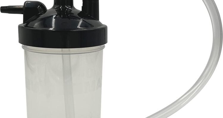 1pk oxygen humidifier bottle 350ml wpressure relief valve 12 adapter tubing oxygen concentrator humidifier bottle for th