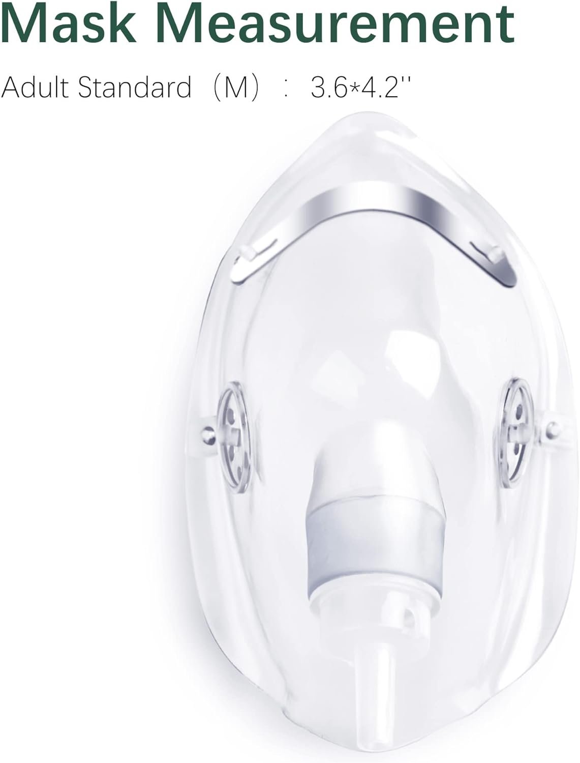 2 Pack Oxygen Mask for Face Adult with 6.6 Tube Adjustable Elastic Strap - Size L 2 Pack Oxygen Mask for Face Adult with 6.6 Tube Adjustable Elastic Strap - Size L