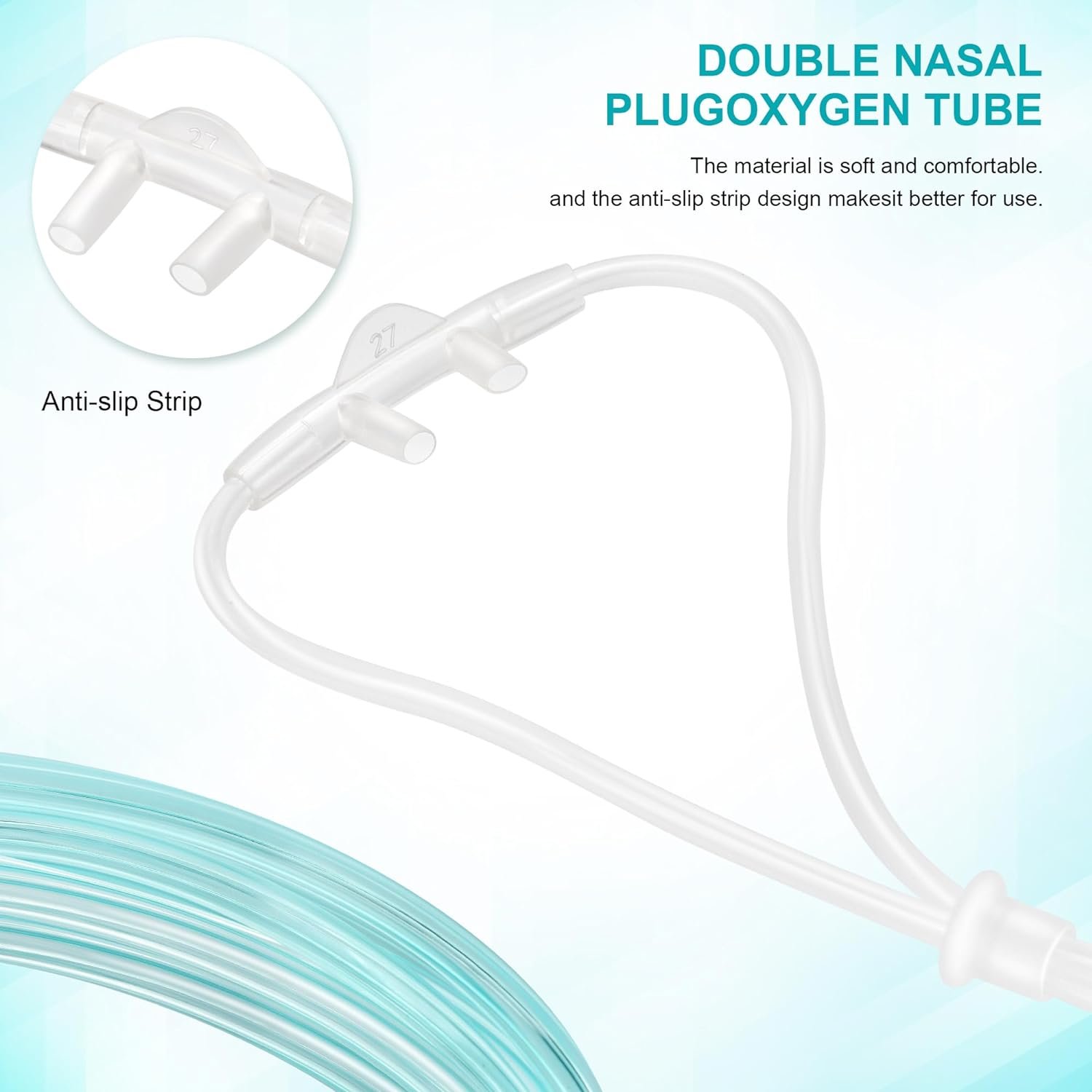 5 Pack Nasal Cannula For Oxygen Concentrator 7 ft Super Soft Oxygen Cannula Adult Oxygen Nose Tubing - High Flow, Kink Resistant, Highly Visible, Lightweight Tubing with 3 Pack Oxygen Tubing Connector 5 Pack Nasal Cannula For Oxygen Concentrator 7 ft Super Soft Oxygen Cannula Adult Oxygen Nose Tubing - High Flow, Kink Resistant, Highly Visible, Lightweight Tubing with 3 Pack Oxygen Tubing Connector