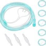 5 pack nasal cannula for oxygen concentrator 7 ft super soft oxygen cannula adult oxygen nose tubing high flow kink resi