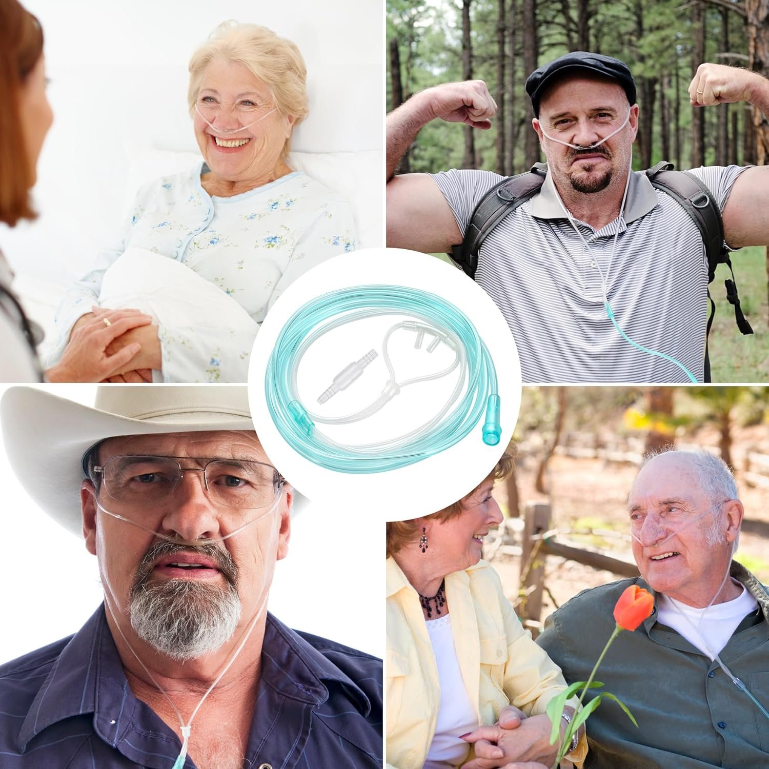 5 Pack Nasal Cannula For Oxygen Concentrator 7 ft Super Soft Oxygen Cannula Adult Oxygen Nose Tubing - High Flow, Kink Resistant, Highly Visible, Lightweight Tubing with 3 Pack Oxygen Tubing Connector 5 Pack Nasal Cannula For Oxygen Concentrator 7 ft Super Soft Oxygen Cannula Adult Oxygen Nose Tubing - High Flow, Kink Resistant, Highly Visible, Lightweight Tubing with 3 Pack Oxygen Tubing Connector