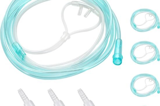 5 pack nasal cannula for oxygen concentrator 7 ft super soft oxygen cannula adult oxygen nose tubing high flow kink resi
