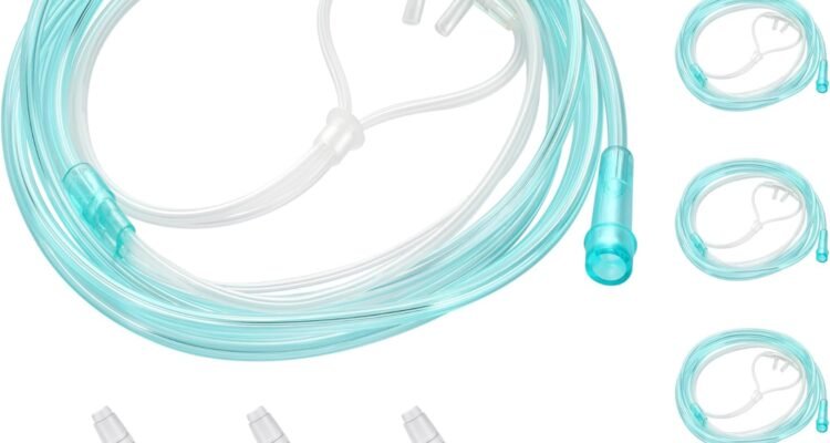 5 pack nasal cannula for oxygen concentrator 7 ft super soft oxygen cannula adult oxygen nose tubing high flow kink resi