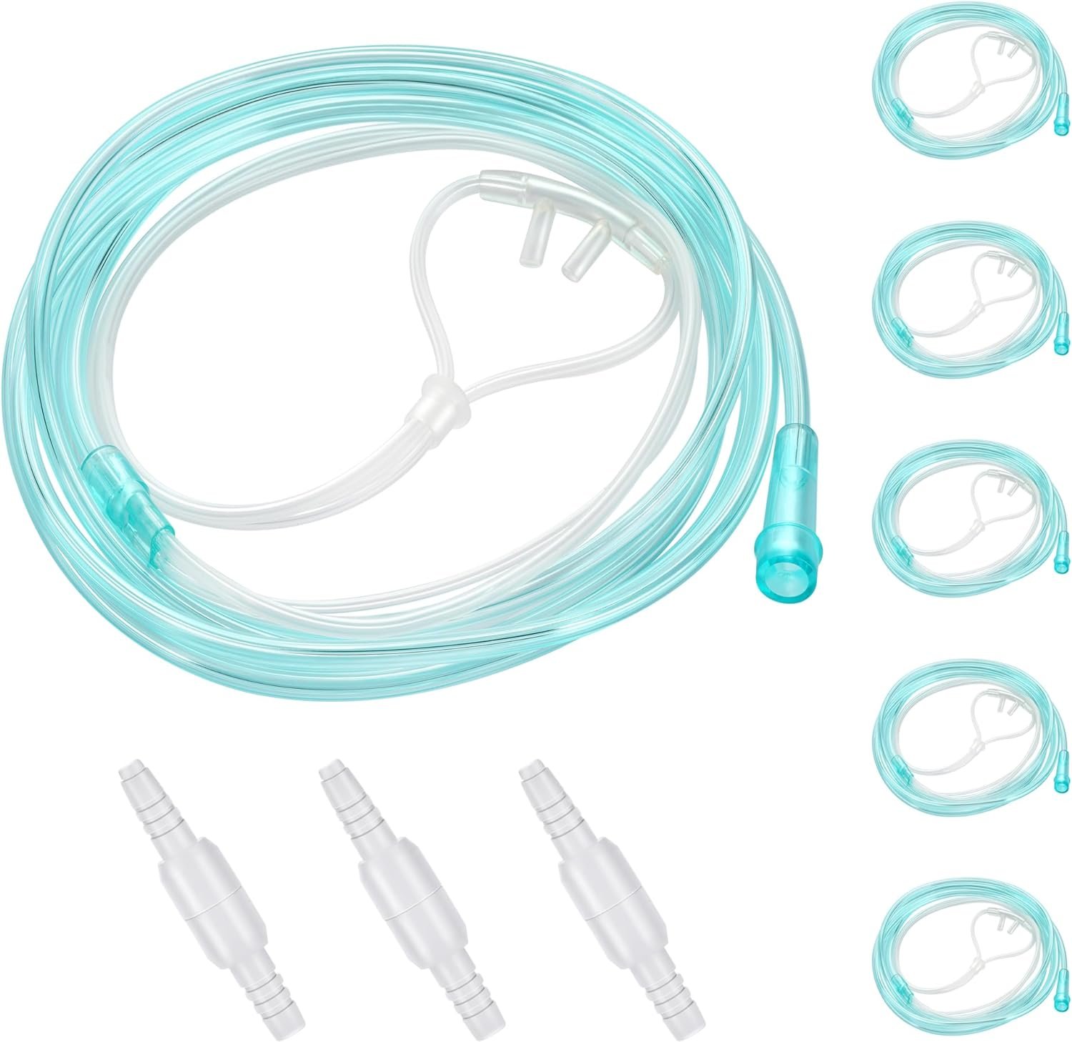 5 Pack Nasal Cannula Review 1 5 pack nasal cannula for oxygen concentrator 7 ft super soft oxygen cannula adult oxygen nose tubing high flow kink resi