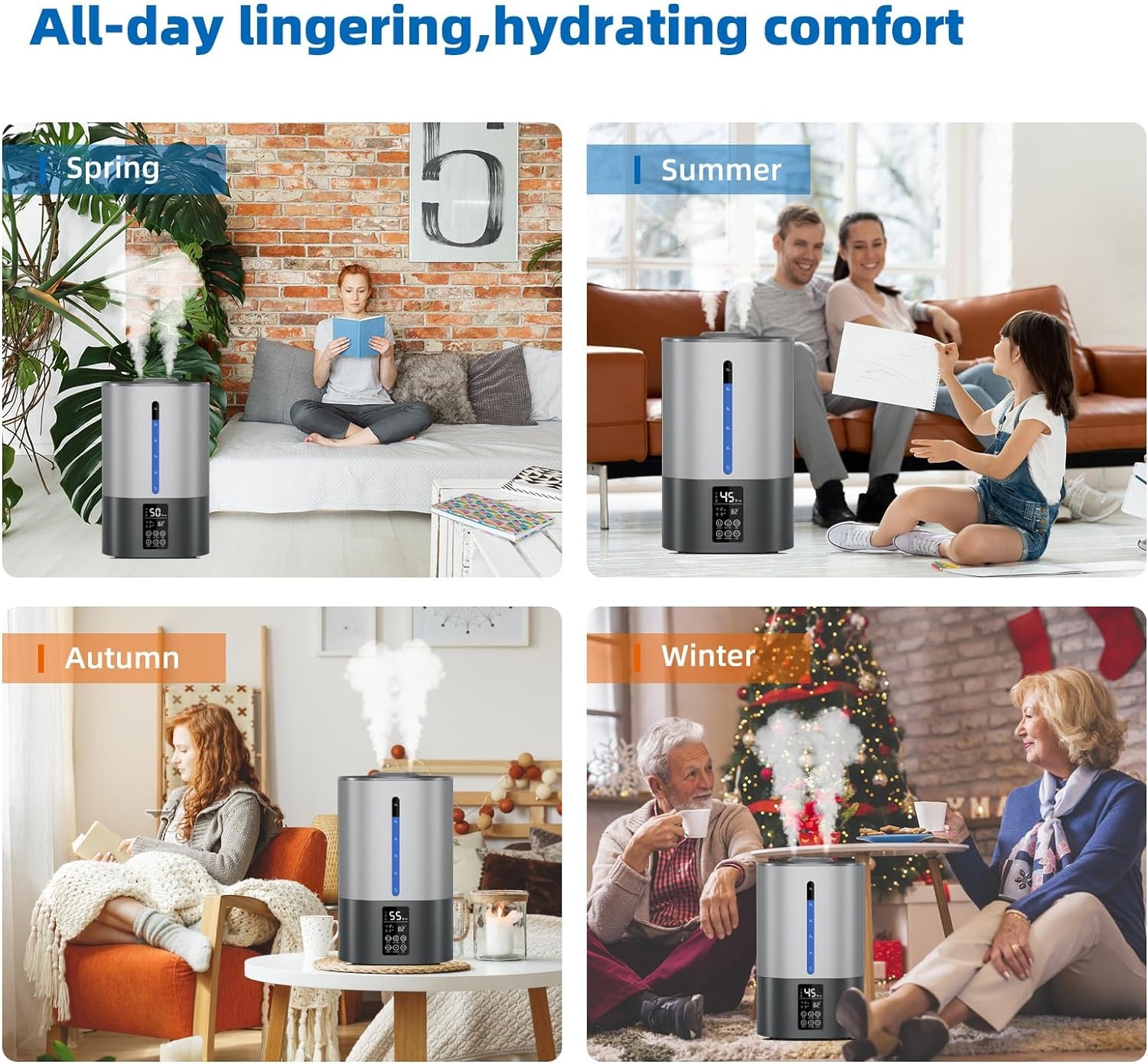 6L Humidifiers for Bedroom Large Room Home, Cool and Warm for Baby and Plants Mist Top Fill Desk Humidifiers Essential Oil Diffuser, Quiet with Adjustable Mist,360°Nozzle-Black 6L Humidifiers for Bedroom Large Room Home, Cool and Warm for Baby and Plants Mist Top Fill Desk Humidifiers Essential Oil Diffuser, Quiet with Adjustable Mist,360°Nozzle-Black