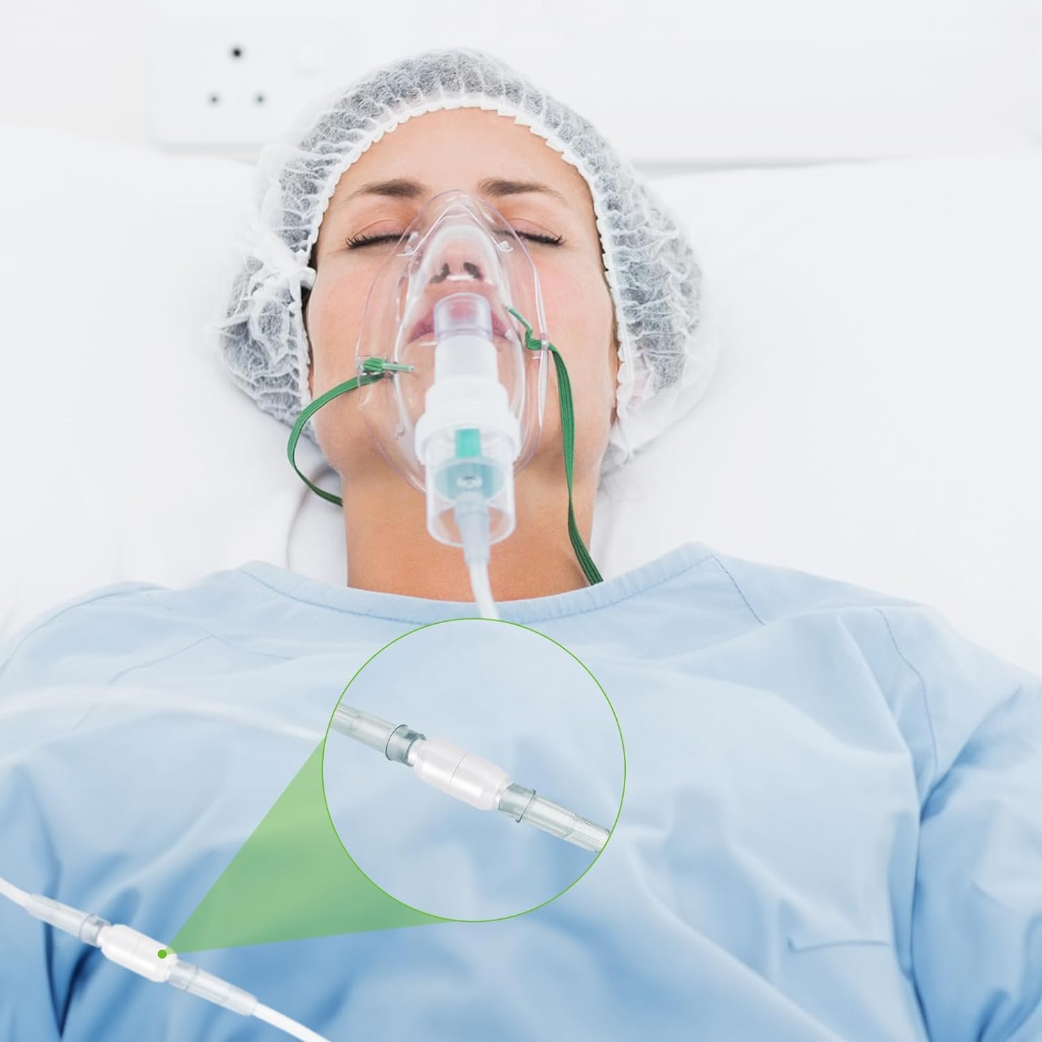 Adult Soft Nasal Oxygen Cannula Kit(10 Pack) - 7-ft Nasal Tubing for Oxygen, Included 5PCS Nasal Cannula Oxygen Tubing  5PCS Tubing Connectors, Standard Connector