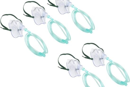 american-goods-5-pack-oxygen-mask-with-7-standard-tube-connector-adultchild-latex-free-soft-flexible-standard-size