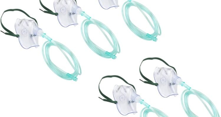 american-goods-5-pack-oxygen-mask-with-7-standard-tube-connector-adultchild-latex-free-soft-flexible-standard-size