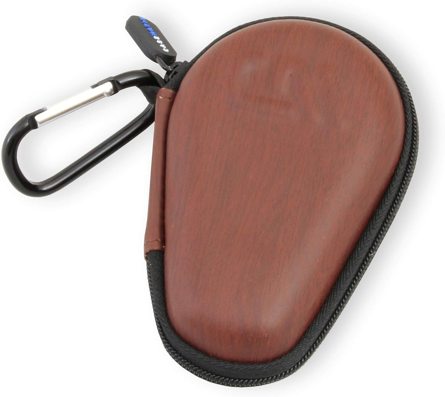 Casematix Wood Pattern Clip on Asthma Inhaler Travel Case, CASE ONLY