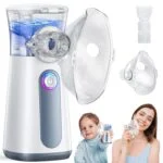 compact portable nebulizer mesh nebulizer auto cleaning handheld nebulizer two ways to use for adults and children with