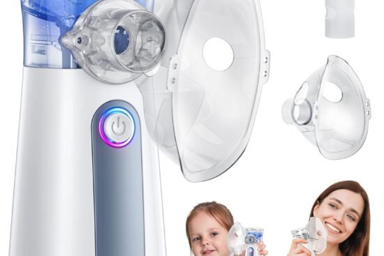 compact portable nebulizer mesh nebulizer auto cleaning handheld nebulizer two ways to use for adults and children with