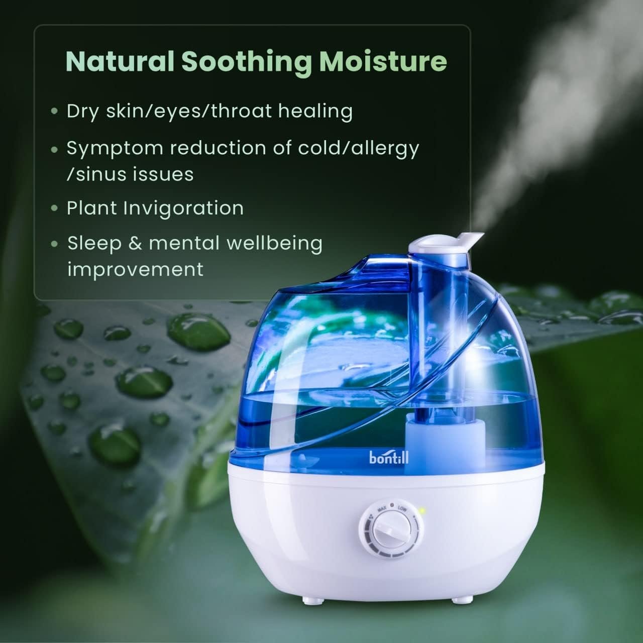 Cool Mist Humidifiers for Bedroom Large Room (2.5L Water Tank) Quiet Ultrasonic Air Humidifier For Babies Nursery, Office, Indoor Plants Whole House -Adjustable 360 Rotation Nozzle, Auto-Shut Off Cool Mist Humidifiers for Bedroom Large Room (2.5L Water Tank) Quiet Ultrasonic Air Humidifier For Babies Nursery, Office, Indoor Plants Whole House -Adjustable 360 Rotation Nozzle, Auto-Shut Off