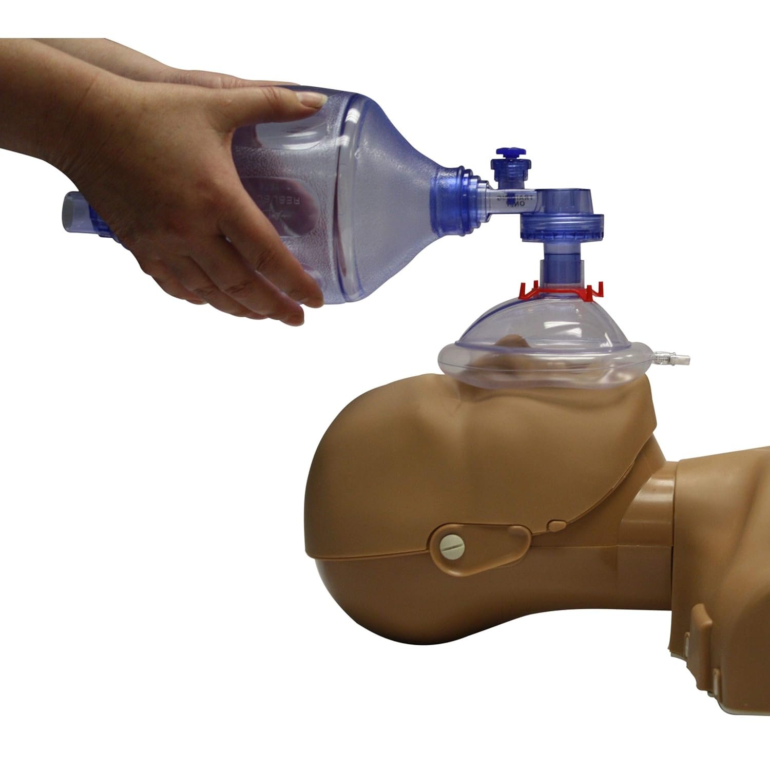 CPR Training Bag Valve Mask (BVM) ADULT/CHILD in Mesh Bag, BVM-3081-001