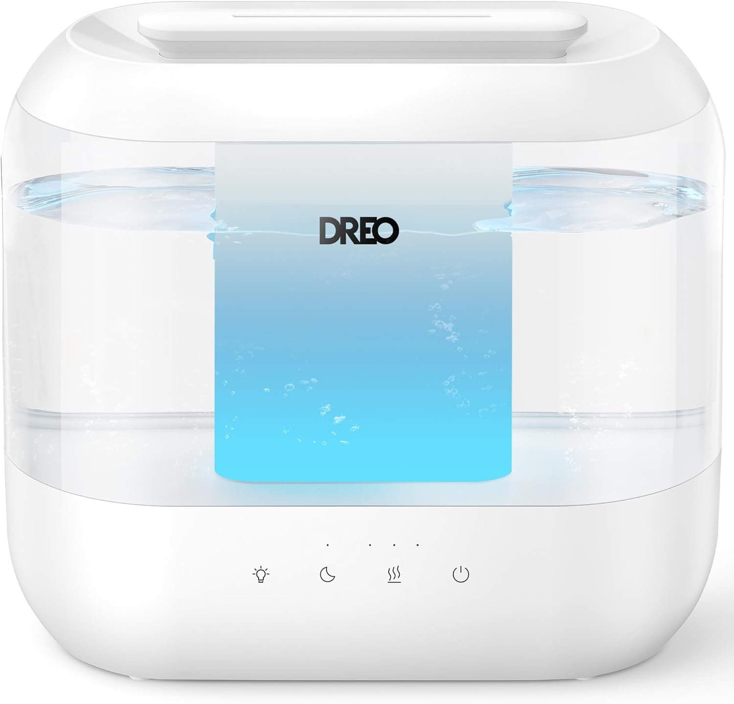 Dreo Humidifiers for Bedroom, Top Fill 4L Supersized Cool Mist Humidifier with Oil Diffuser and Nightlight, 32H Runtime, Quiet Ultrasonic Humidifiers for Home, Large Room, Baby Nursery and Plants