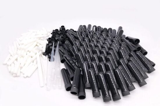 essential oil aromatherapy blank nasal inhaler tubes includes 100 inhalers110 unscented wicks5 plastic droppers2 plastic 1