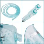 hd houdell 2 package oxygen mask with 66 tubing and adjustable elastic strap 1