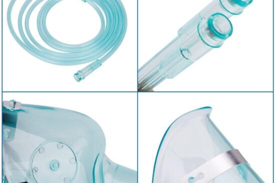 hd houdell 2 package oxygen mask with 66 tubing and adjustable elastic strap 1