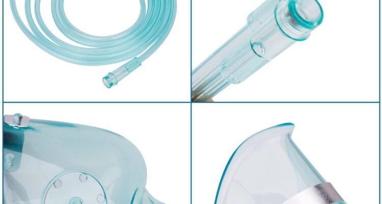 hd houdell 2 package oxygen mask with 66 tubing and adjustable elastic strap 1