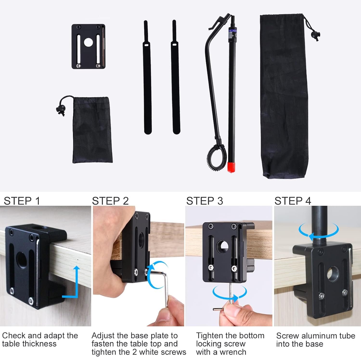 LONYEON CPAP Hose Holder - CPAP Hose Hanger for Bed Avoid Tangling and Prevent Blockage,Keeps The Air Hose Up and Away from Your Face and Arms to Make You Sleep Better,Black