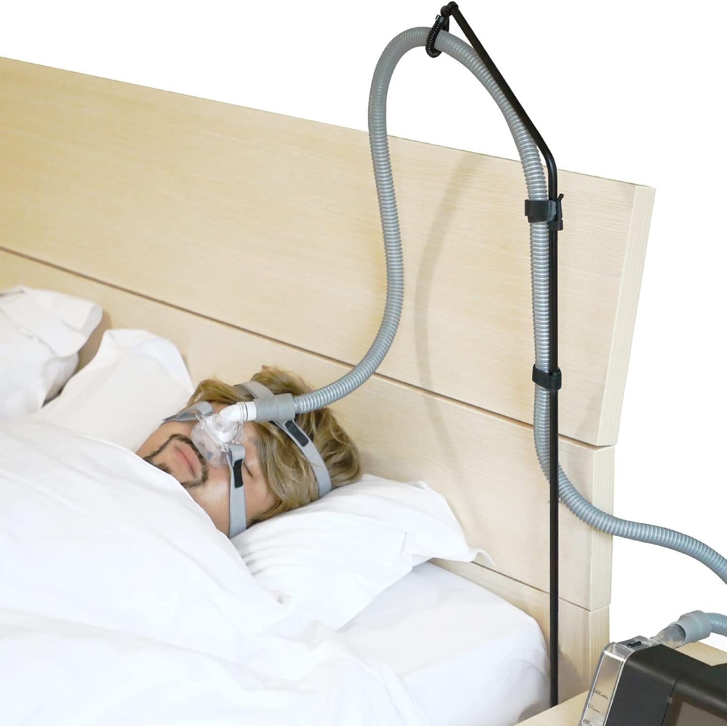 LONYEON CPAP Hose Holder Review 1 lonyeon-cpap-hose-holder-cpap-hose-hanger-for-bed-avoid-tangling-and-prevent-blockagekeeps-the-air-hose-up-and-away-from