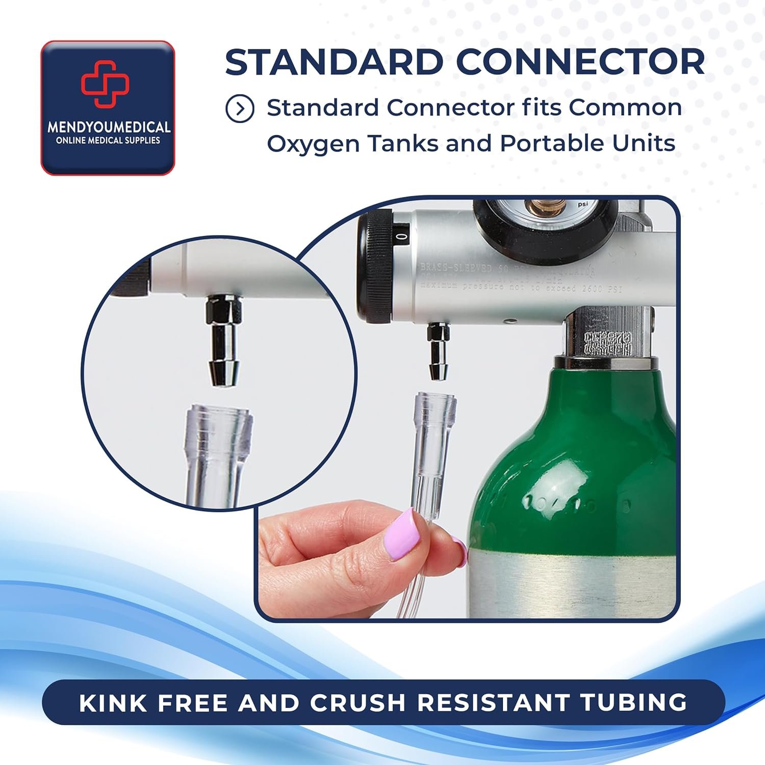 Mend You Medical Adult Nasal Oxygen Cannula, Curved Tip, 7 Foot Tubing, Latex Free, Universal Connector. Soft Nasal Cannula for Oxygen, Cannula Nasal Tubing for Oxygen, Oxygen Tubing (Pack of 5) Mend You Medical Adult Nasal Oxygen Cannula, Curved Tip, 7 Foot Tubing, Latex Free, Universal Connector. Soft Nasal Cannula for Oxygen, Cannula Nasal Tubing for Oxygen, Oxygen Tubing (Pack of 5)