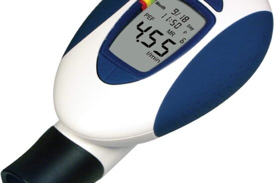 microlife digital peak flow meter with fev1 tracking software reliable accurate respiratory spirometer for kids adults p