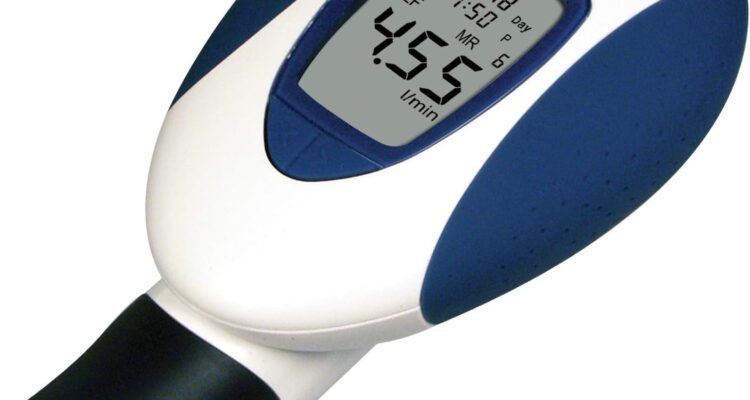 microlife digital peak flow meter with fev1 tracking software reliable accurate respiratory spirometer for kids adults p