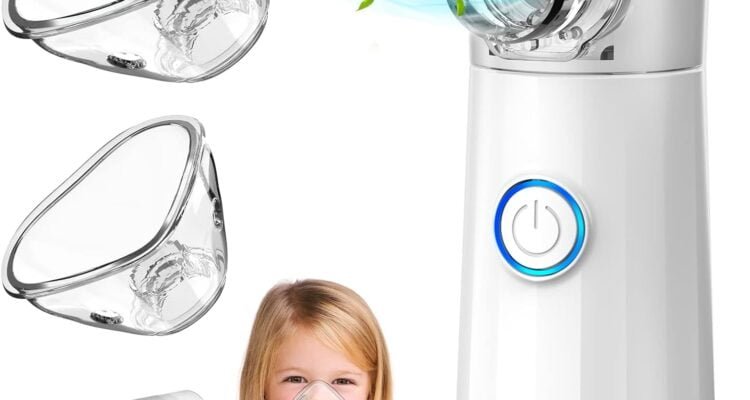 nebulizer machine for adults and kidsportable nebulizer for travel and home use with a full set accessoriescool steam in