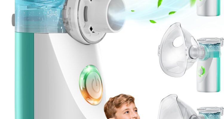 nebulizer nebulizer machine for adults and kids portable and handheld mesh nebulizer for breathing problems with 3 masks