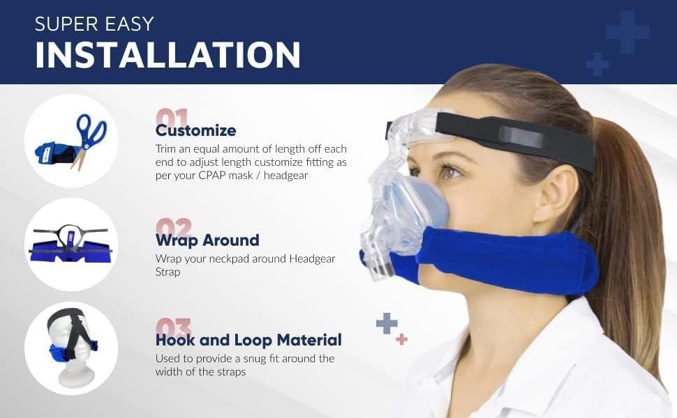OpulenceMed CPAP Neck Pads Headgear Strap Covers Review 1 opulencemed-cpap-neck-pads-headgear-strap-covers-no-skin-irritation-no-strap-marks-and-super-comfy-univeresal-and-reusab