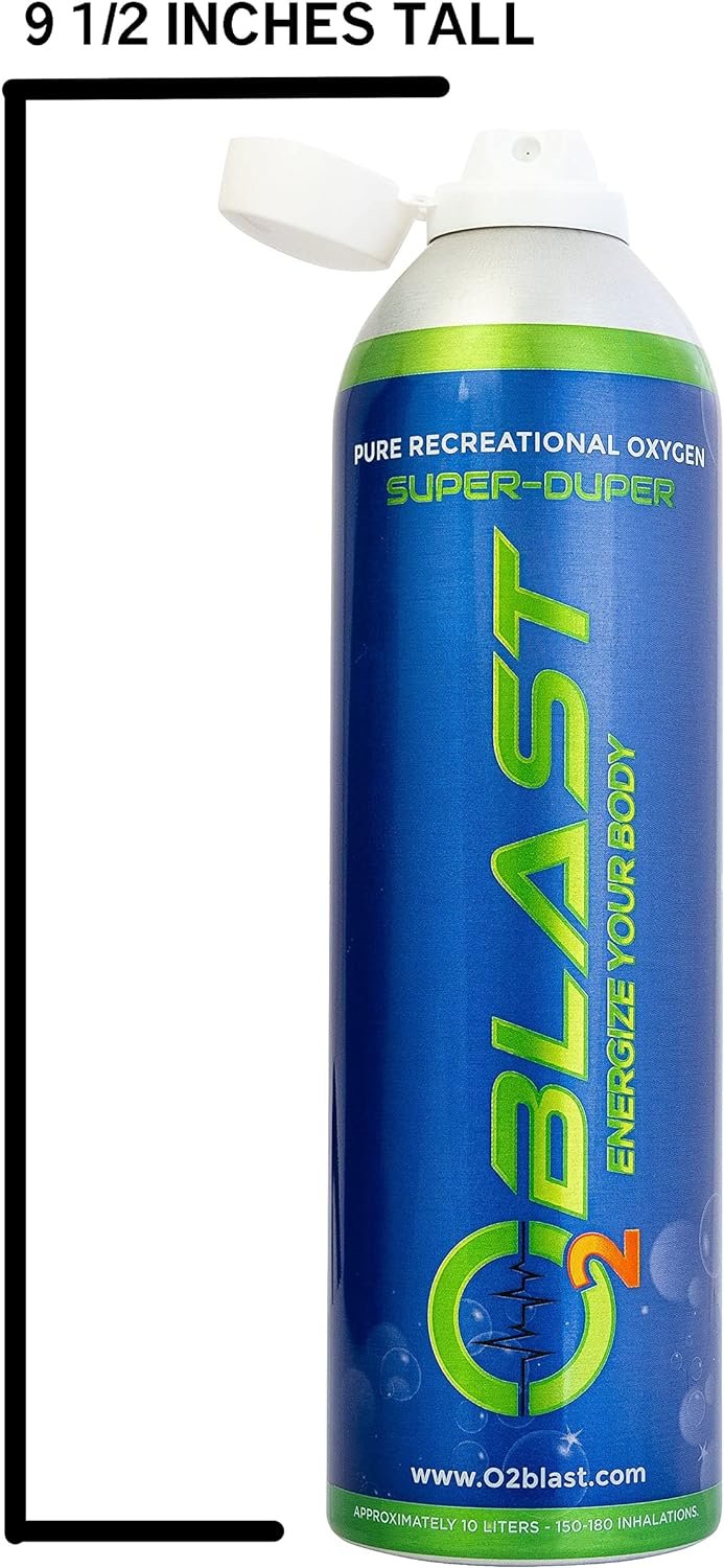 Oxygen Cans, 10 Liter 6 Pack 99.7% Pure Oxygen Canisters with Sanitary Flip Top Cap, Portable Supplemental Oxygen for Breathing  High Altitude, Reduce Recovery Time  increase Oxygen Levels.