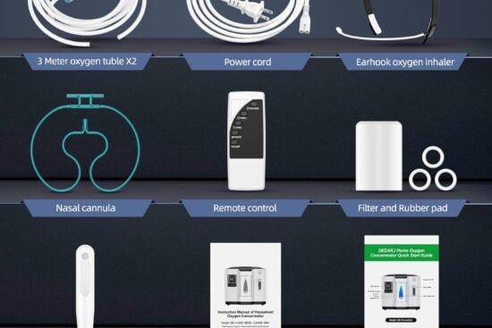 oxygen concentrator portable oxygen concentrator machine for home use can remote control with oxygen tubing household eq 1
