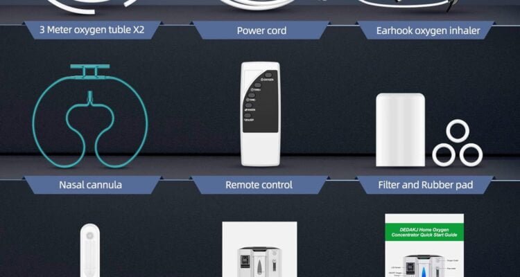 oxygen concentrator portable oxygen concentrator machine for home use can remote control with oxygen tubing household eq 1