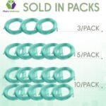oxygen tubing premium green crush resistant oxygen tubes extra long 50 foot pack of 3 tubes 3