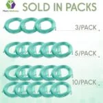 oxygen tubing premium green crush resistant oxygen tubes extra long 50 foot pack of 3 tubes 3