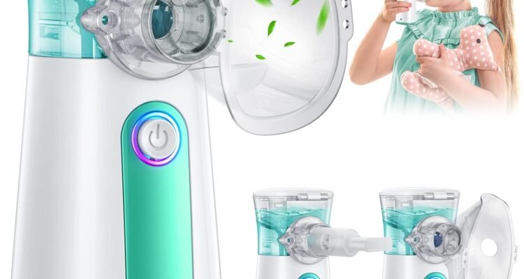 portable nebulizer machine for kids and adults asthma handheld nebulizador ultrasonic mesh nebulizer personal steam inha