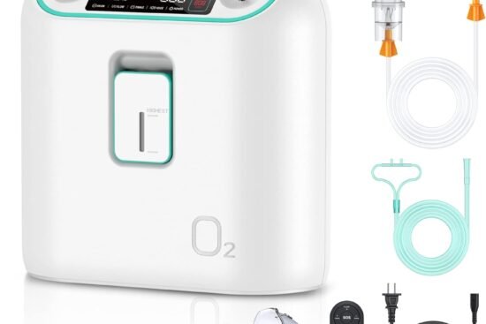 portable oxygen concentrator machine with oxygen tubing can remote control continuous and stable supplemental oxygen