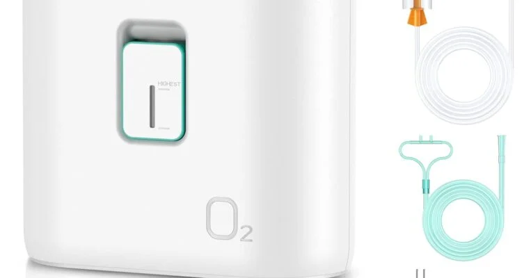 portable oxygen concentrator machine with oxygen tubing can remote control continuous and stable supplemental oxygen
