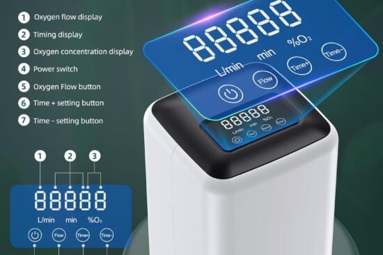 portable oxygen concentrator with oxygen tubing household oxygen machine low noise help health oxygen generator 2