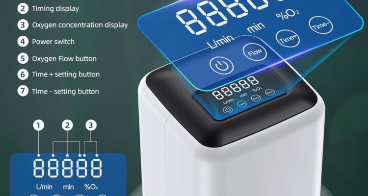 portable oxygen concentrator with oxygen tubing household oxygen machine low noise help health oxygen generator 2