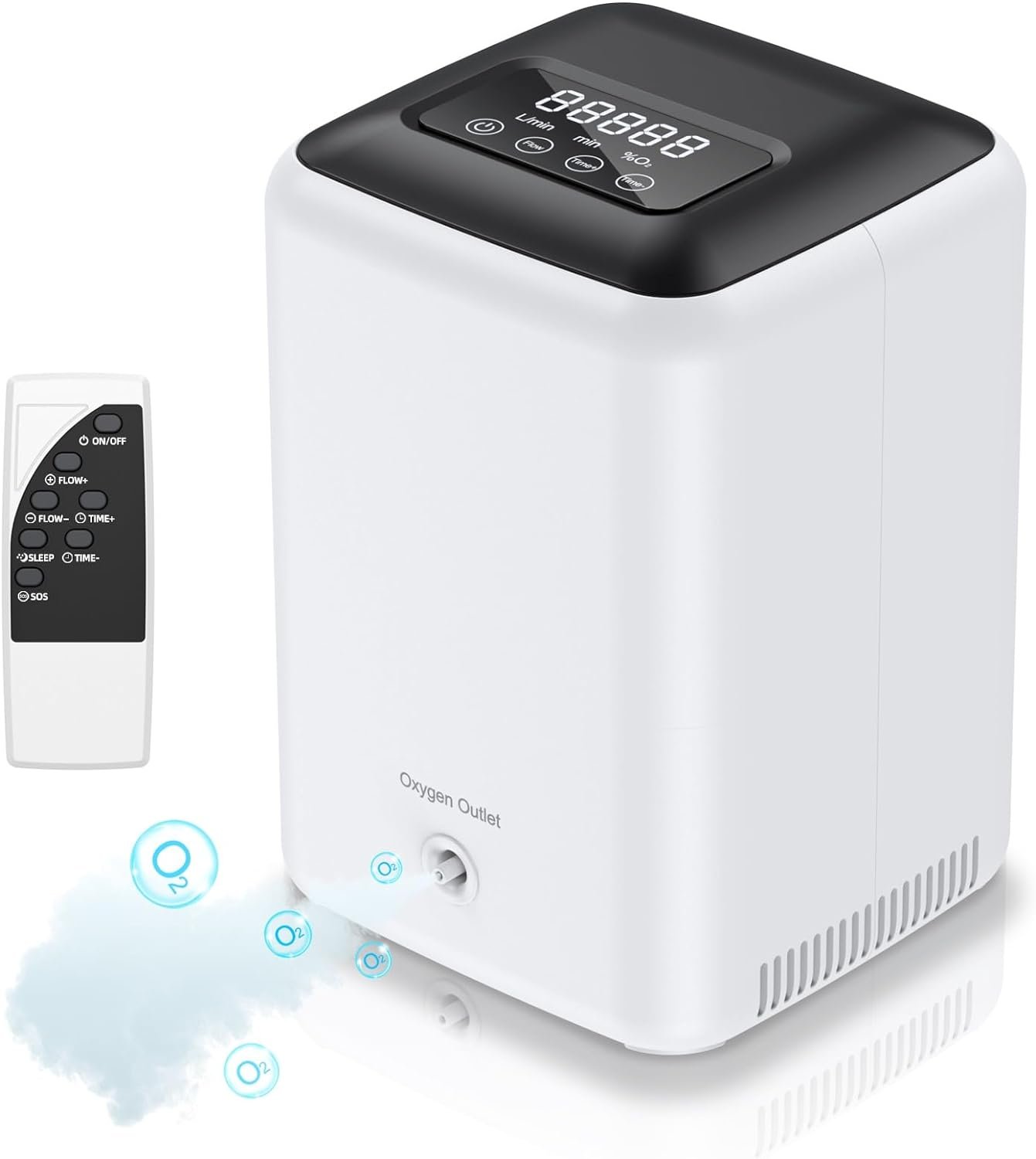 Portable Oxygen Concentrator, with Oxygen Tubing, Household Oxygen Machine, Low Noise, Help Health, Oxygen Generator