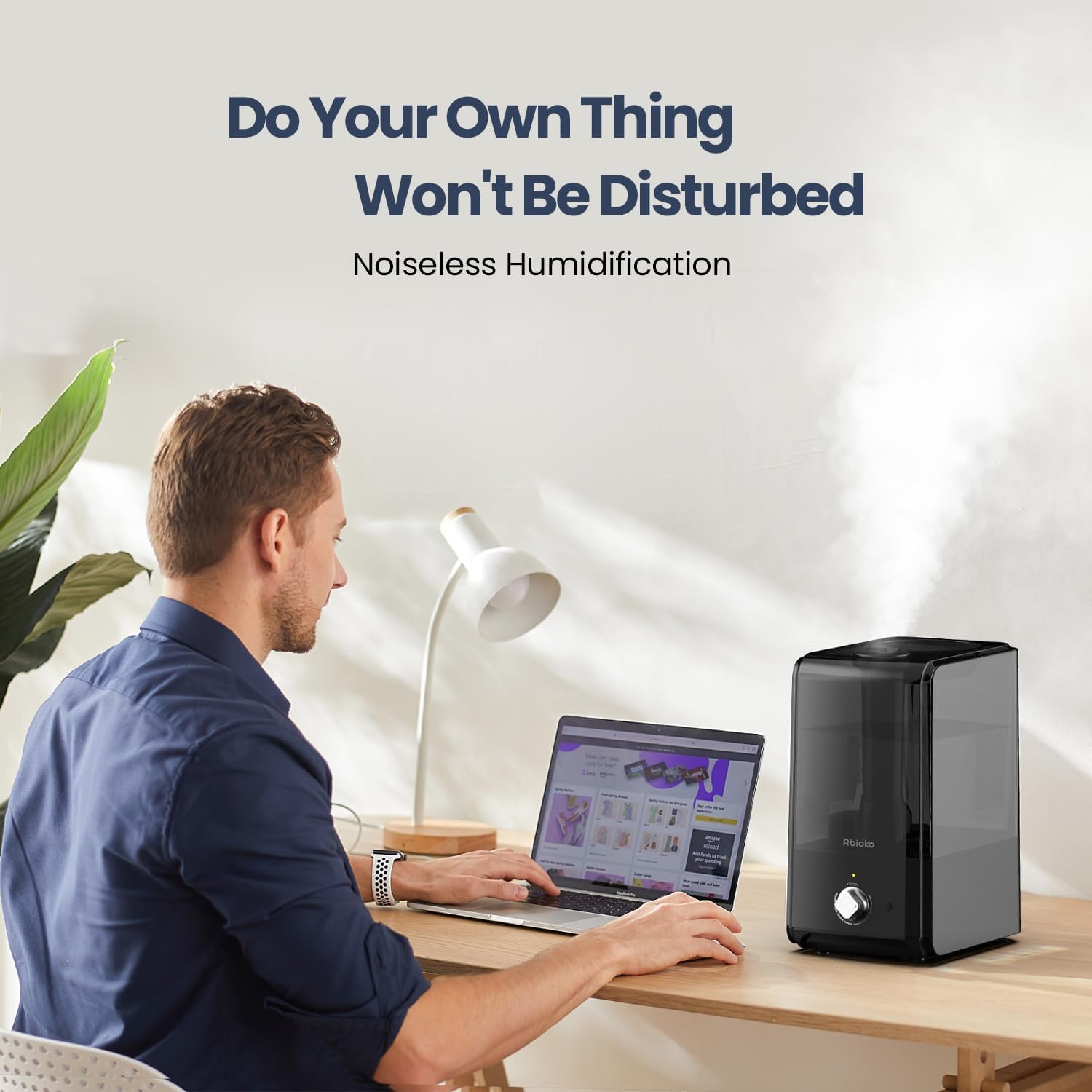 Rbioko Humidifiers for Large Room Bedroom (6.5L), Cool Mist Ultrasonic Vaporizer for Home Whole House Babies, Customized Humidity, Night Light, Whisper-Quiet (Black) Rbioko Humidifiers for Large Room Bedroom (6.5L), Cool Mist Ultrasonic Vaporizer for Home Whole House Babies, Customized Humidity, Night Light, Whisper-Quiet (Black)