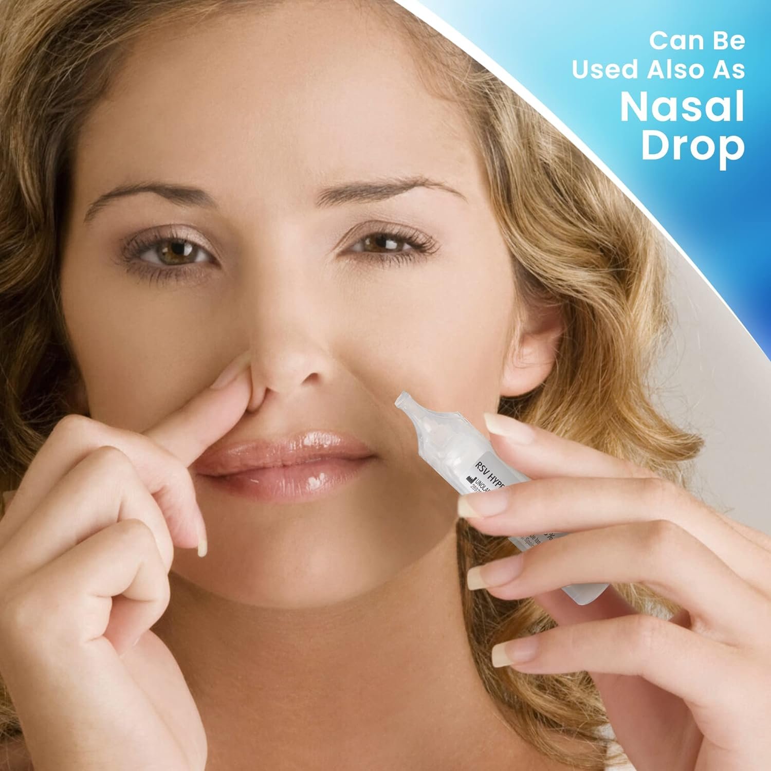 RSV Hypertonic Saline Solution 3% - Nebulizer diluent for inhalators and nasal hygiene devices Helps Clear Congestion from Airways and Lungs – Reduce Mucus (25 Sterile Saline Bullets of 0.17 Fl Oz)