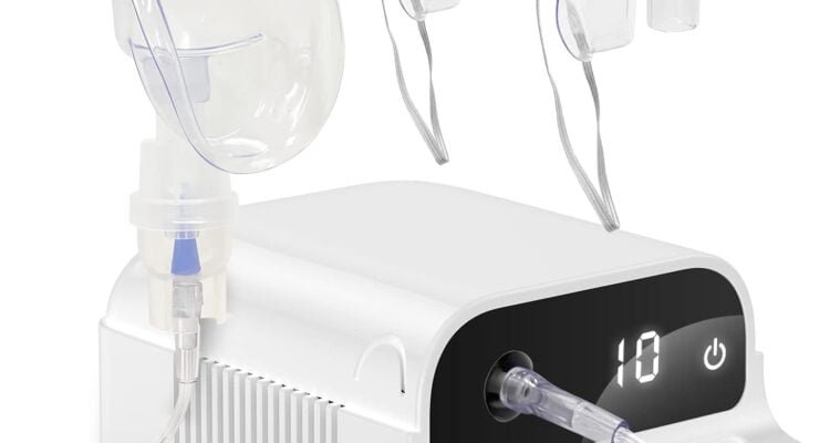 smart nebulizer intelligent digital display nebulizer machine for adults and kidslow noise compression nebulizer for bre