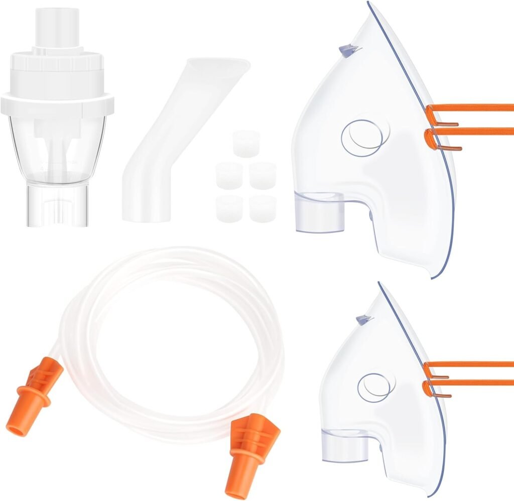 vcbb nebulizer tubing and mouthpiece replacement kit for adult child universal size for home and travel use