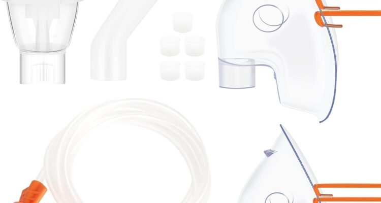 vcbb nebulizer tubing and mouthpiece replacement kit for adult child universal size for home and travel use